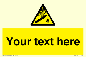 WV5120: Custom Gas Cylinder Sign