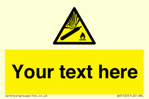 WV5120: Custom Gas Cylinder Sign