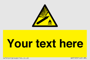 WV5120: Custom Gas Cylinder Sign