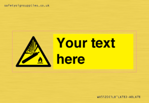 WV5120: Custom Gas Cylinder Sign