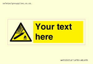 WV5120: Custom Gas Cylinder Sign