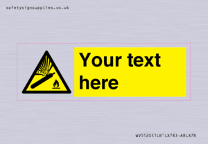 WV5120: Custom Gas Cylinder Sign