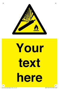 WV5120: Custom Gas Cylinder Sign