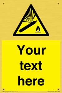 WV5120: Custom Gas Cylinder Sign