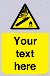 WV5120: Custom Gas Cylinder Sign