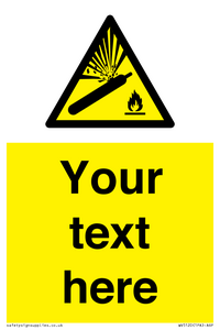 WV5120: Custom Gas Cylinder Sign