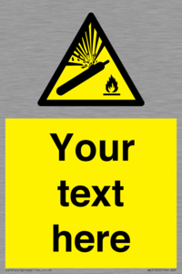 WV5120: Custom Gas Cylinder Sign