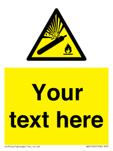 WV5120: Custom Gas Cylinder Sign