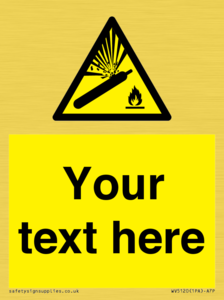 WV5120: Custom Gas Cylinder Sign