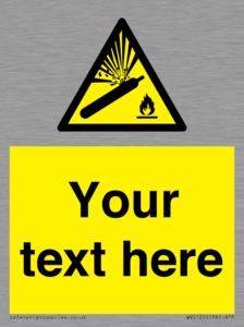 WV5120: Custom Gas Cylinder Sign