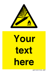 WV5120: Custom Gas Cylinder Sign