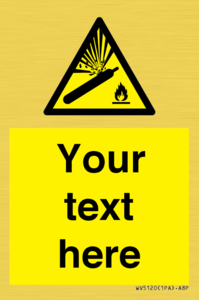 WV5120: Custom Gas Cylinder Sign