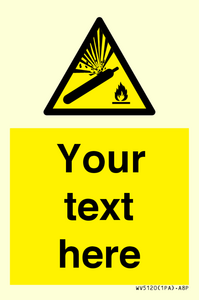 WV5120: Custom Gas Cylinder Sign