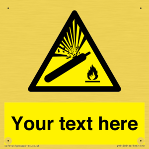 WV5120: Custom Gas Cylinder Sign