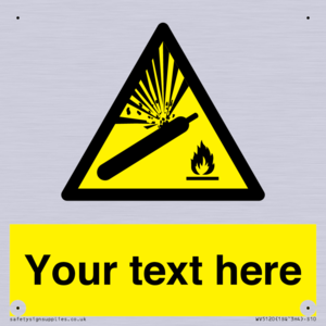 WV5120: Custom Gas Cylinder Sign