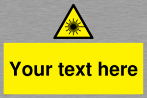 WV5123: Custom Laser Hazard Sign