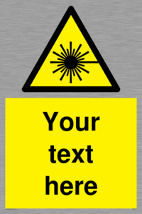 WV5123: Custom Laser Hazard Sign