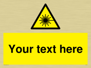 WV5123: Custom Laser Hazard Sign
