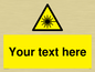 WV5123: Custom Laser Hazard Sign