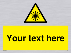 WV5123: Custom Laser Hazard Sign