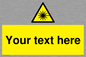 WV5123: Custom Laser Hazard Sign