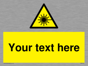 WV5123: Custom Laser Hazard Sign