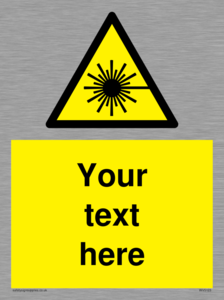 WV5123: Custom Laser Hazard Sign