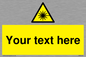 WV5123: Custom Laser Hazard Sign