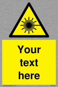 WV5123: Custom Laser Hazard Sign