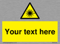 WV5123: Custom Laser Hazard Sign