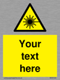 WV5123: Custom Laser Hazard Sign