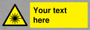WV5123: Custom Laser Hazard Sign