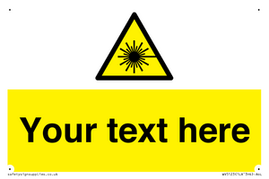 WV5123: Custom Laser Hazard Sign