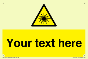 WV5123: Custom Laser Hazard Sign