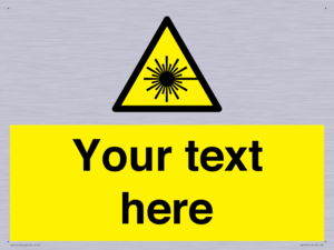 WV5123: Custom Laser Hazard Sign