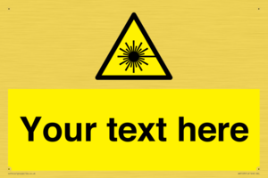 WV5123: Custom Laser Hazard Sign