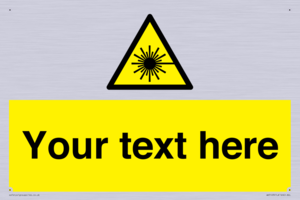 WV5123: Custom Laser Hazard Sign