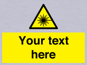 WV5123: Custom Laser Hazard Sign