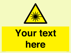 WV5123: Custom Laser Hazard Sign