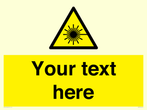 WV5123: Custom Laser Hazard Sign