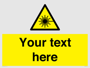 WV5123: Custom Laser Hazard Sign
