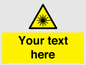 WV5123: Custom Laser Hazard Sign