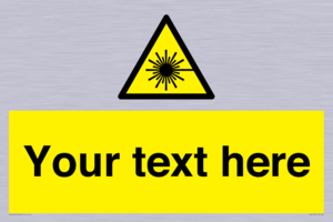 WV5123: Custom Laser Hazard Sign