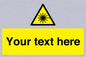 WV5123: Custom Laser Hazard Sign