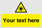 WV5123: Custom Laser Hazard Sign