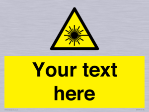 WV5123: Custom Laser Hazard Sign