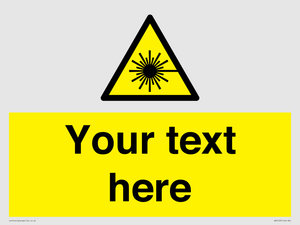 WV5123: Custom Laser Hazard Sign
