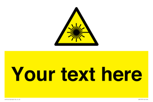 WV5123: Custom Laser Hazard Sign