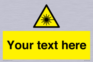WV5123: Custom Laser Hazard Sign