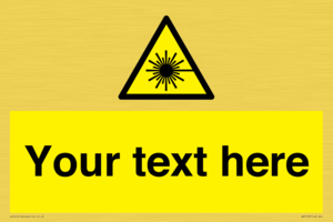 WV5123: Custom Laser Hazard Sign